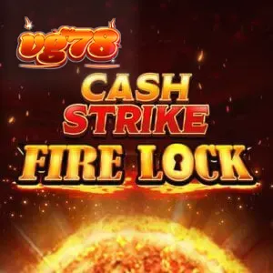 Tampilan antarmuka slot seluler Cash Strike Fire Lock dengan desain grid 3x3 yang ringkas.